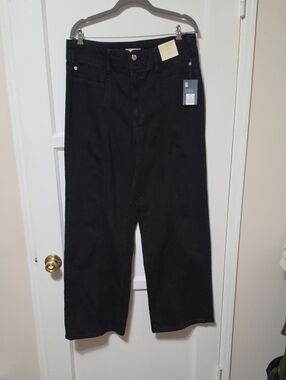 Womens High Rise Wide Leg Jeans